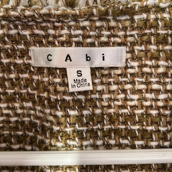 Cabi tweed brown blazer jacket size small long sleeve - Picture 3 of 9